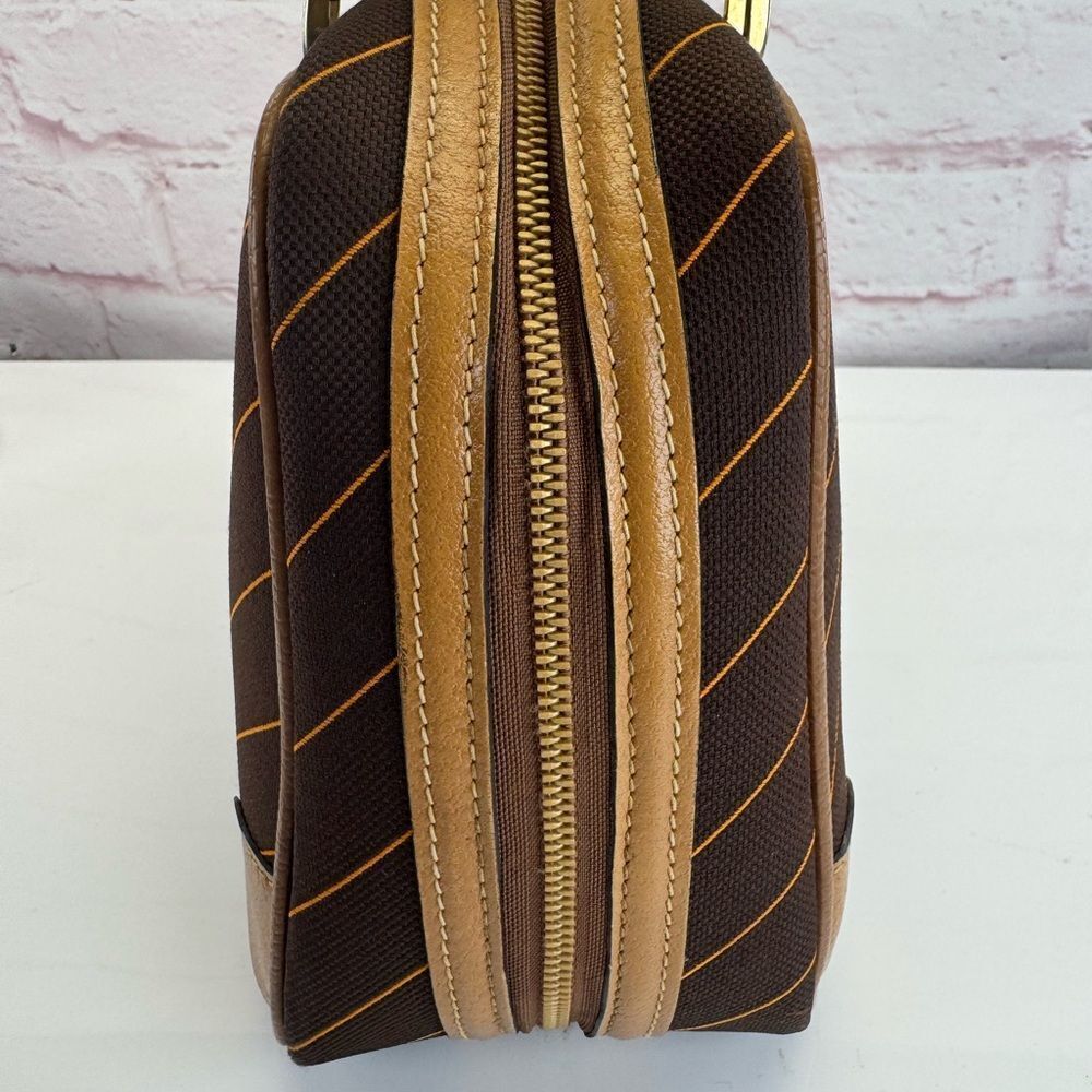 Gucci Vintage GG Interlocking Diagonal Stripe Top Handle Bag - Picture 4 of 15